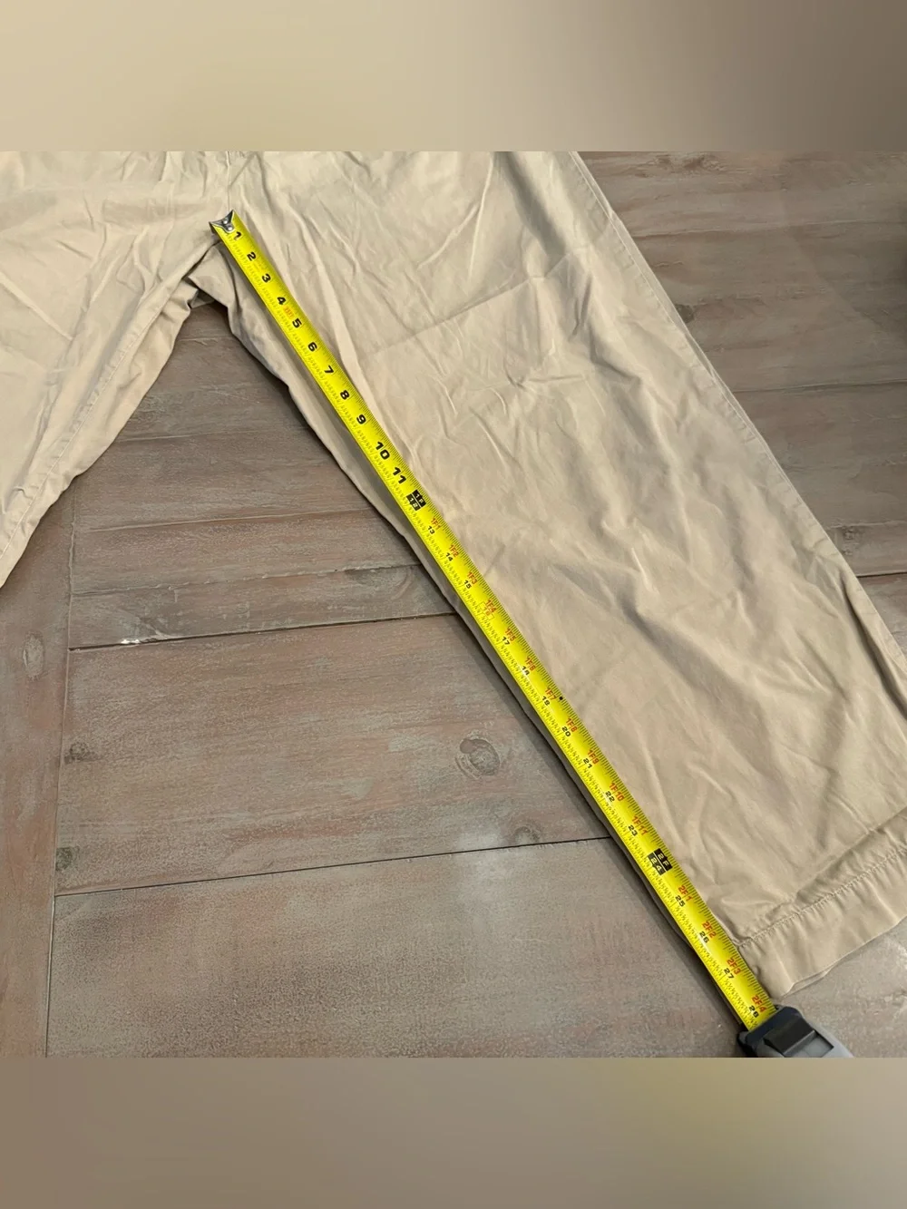 Polo Ralph Lauren Men's Beige Pleated Chino Pants Cotton Twill Straight 34x30